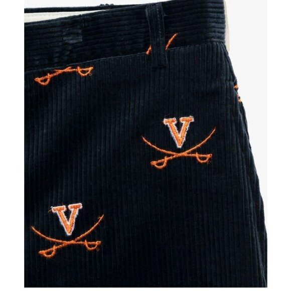 Vintage University of Virginia Corduroy Navy Pants Cavaliers - Picture 4 of 8